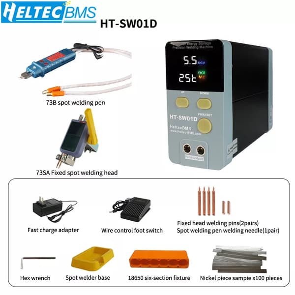 Punktsvets, portabel, LED digital display, EU-kontakt, HT-SW01D