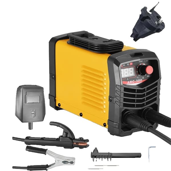 Svetsare, Intelligent IGBT Inverter, Legerat stålmetall, 220V EU-kontakt Gul