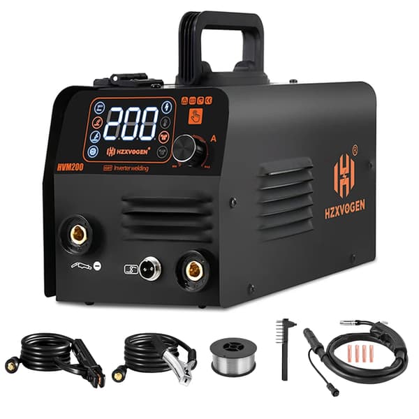 3-i-1 svejsemaskine, gasfri MIG, Lift TIG, 200A maksimal strøm,HVM200 Kun