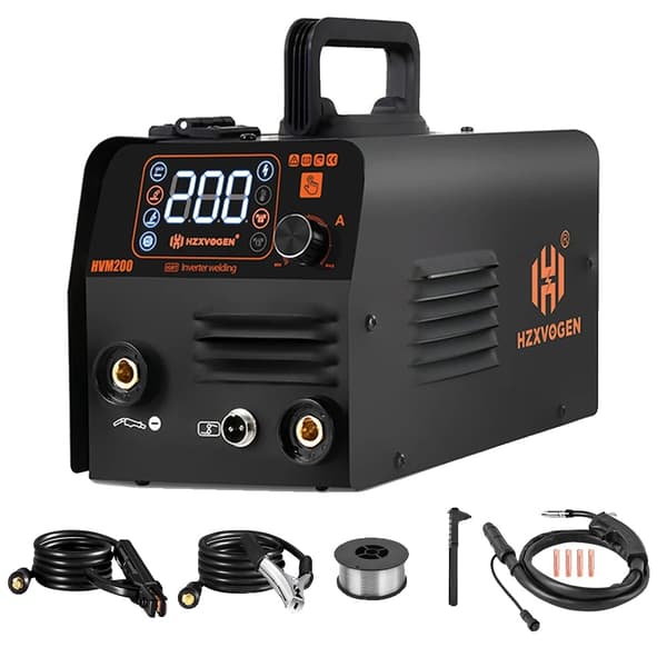 3-i-1 svejsemaskine, gasfri MIG, Lift TIG, 200A maksimal strøm,HVM200 Kun