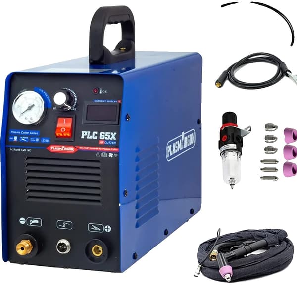 Plasma Cutter, 50A/65A Udgange, 110/220V Indgang,PLC65