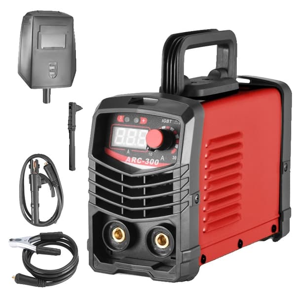 ARC MMA svejser, 300A output, energibesparende, bærbar design,220V EU Stik Rød