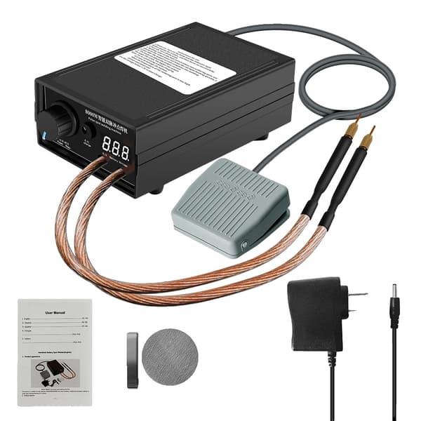 Dobbelt Pulssvejsemaskine, 8000W Effekt, Justerbar Output, Bærbar Design,EU, pedaltype