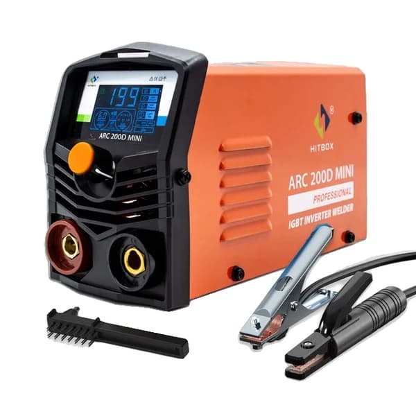 Hitsauskone, 200A MMA&LIFT TIG, LCD-näyttö, ARC 200D MINI