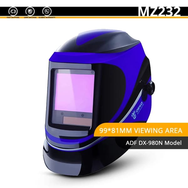 Svetsmask, Solcellsdriven, Bred lins, MZ232