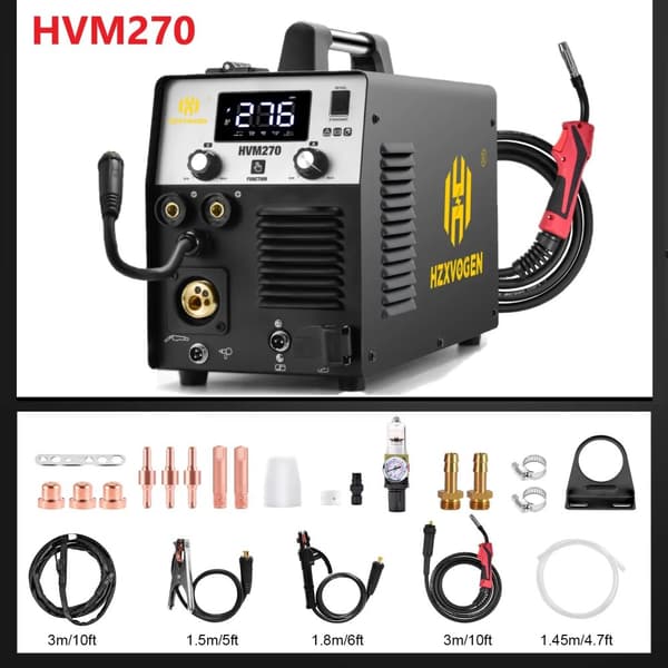 HZxvogen Plasma Skærer, 5-i-1 Svejsemaskine, 220V, Høj Effektivitet,0HVM2700 = HVM2700