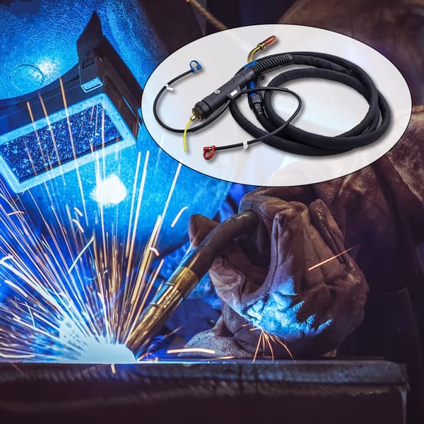4M MIG MAG Svetsbrännare, Vattenkylt System, Flexibel Slang, Ergonomisk Design