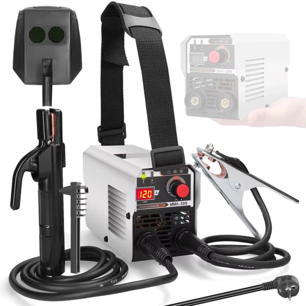 MMA MIG MAG TIG Svetsmaskin, IGBT DC Inverter, 120A Svetsström, 200V Nominell Utgång,MMA-200