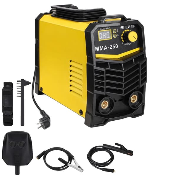 Kannettava mini hitsauskone, 250A virta-asetusten alue, digitaalinen näyttö,220V