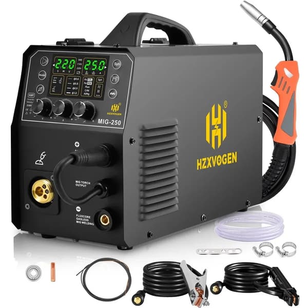 MIG-svejser, gasløs MIG, Lift TIG, elektrode-svejsning,MIG250 Ny