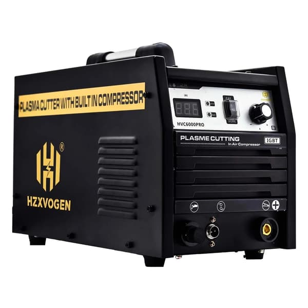 Plasmaskärare, 220V ingång, inbyggd luftkompressor,EU-kontakt, HVC6000Pro