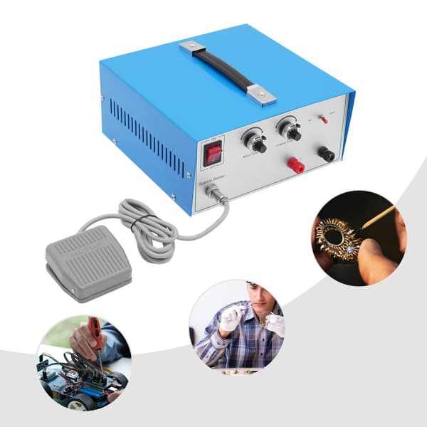 Pistehitsauslaite, 600W Teho, Kaksitoimiset Käyttötilat, Tehokas Hitsausalue 0,5-1,5mm,Sininen