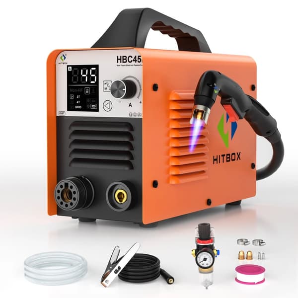 Plasma Cutter, 110/220V, Digital LED Panel, Skæredybde 1-15mm,HBC45II