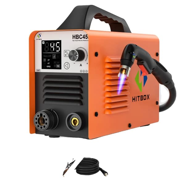 Plasma Cutter, 110/220V, Digital LED Panel, Skæredybde 1-15mm,HBC45II