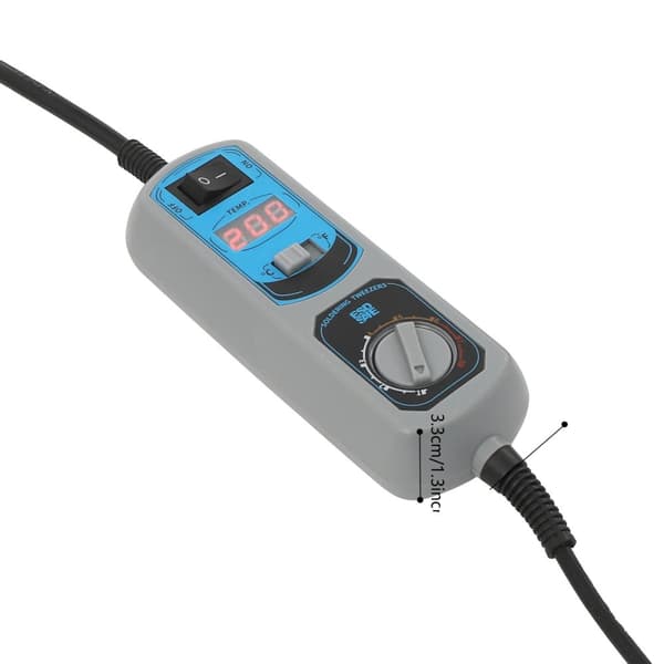 Mini Digital Lodde Station, LED Skærm, 200-480°C Temperaturinterval, Ledningsbaseret Elektrisk Strømforsyning,Sort Grå, 220-240V