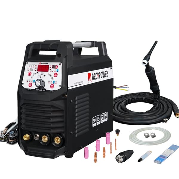 TIG-svejsemaskine, dual pulsfunktion, 200A udgangsstrøm, multifunktionel,220V, EASYTIG-200