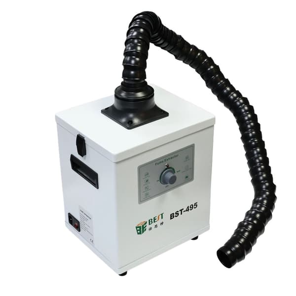Bærbar lodde røgudsuger, 150W effekt, 285 x 245 x 345 mm dimensioner