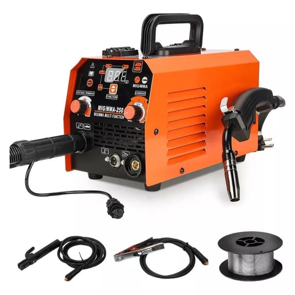 Bärbar MIG MMA-svetsmaskin, 220V spänning, 250 A utgångsström, IP21 skydd,2 i 1