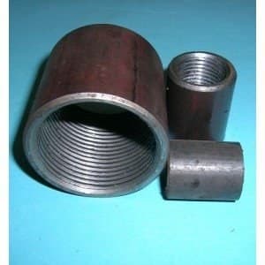 Svets-/gängad muff svart 3/4"" (dn20)