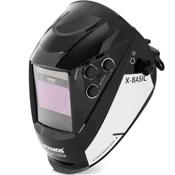 Automatisk svetshjälmsmask med slipfunktion och X-BASIC färgfält