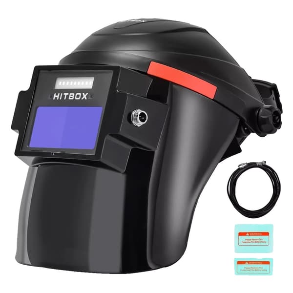 HITBOX Svejsehjelm, Automatisk Mørklægningsfunktion, CE-certificeret Sikkerhed,HB888HB888
