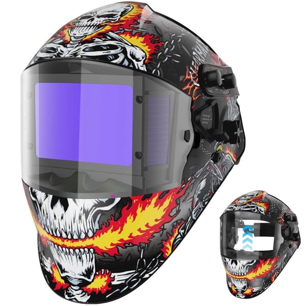 Svetsmask, 3,94 x 2,56 visningsstorlek, 1/1/1/1 optisk klarhet, automatisk mörkning Ja,AR-WC019
