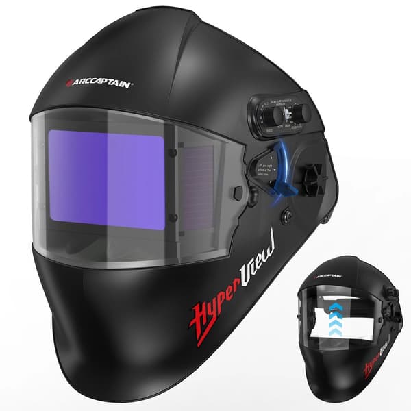 Svetsmask, 3,94 x 2,56 visningsstorlek, 1/1/1/1 optisk klarhet, automatisk mörkning Ja,AR-WC021