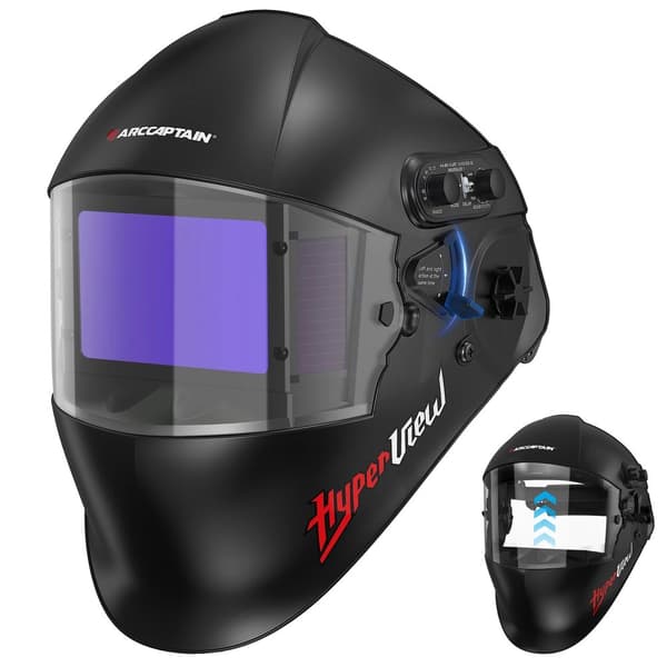 Svetsmask, 3,94 x 2,56 visningsstorlek, 1/1/1/1 optisk klarhet, automatisk mörkning Ja,AR-WC021