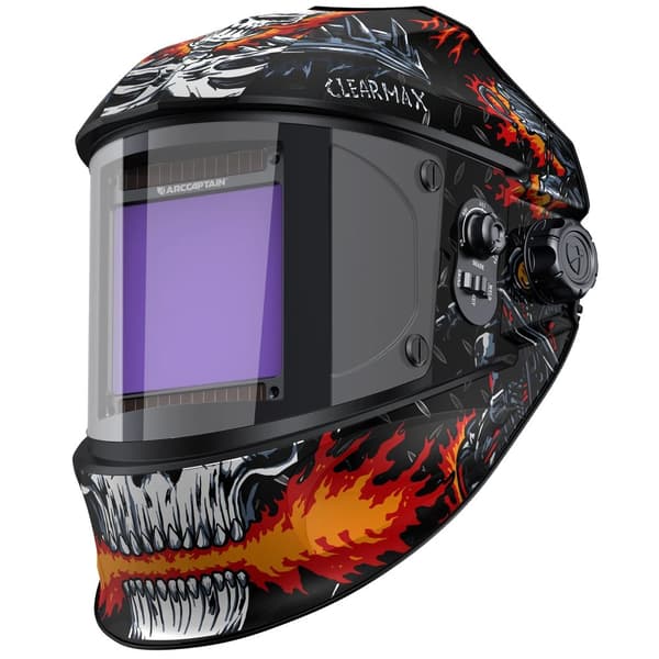 Svejsehelme, Auto-Darkening, Følsomhed 1/25000 sekunder, Synsfelt 3,94" X 3,66",AR-WC037