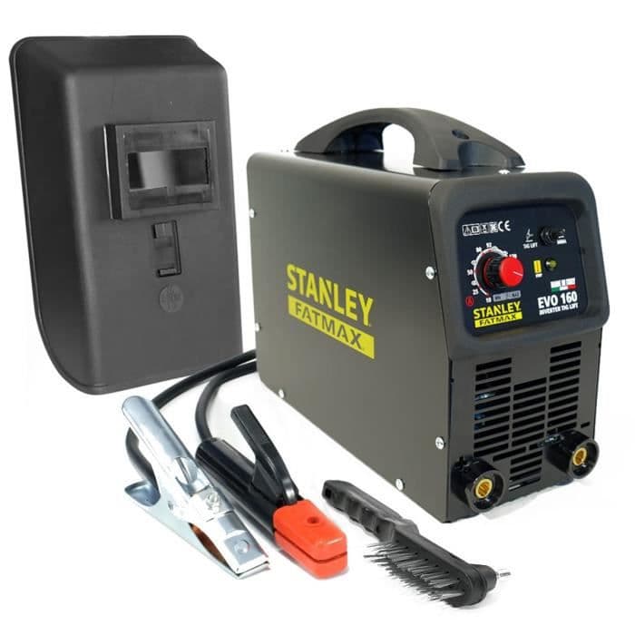 Inverter svetsmaskin STANLEY FATMAX EVO160 Professional MMA TIG LIFT Svetsstänger rostfritt stål Basic Cast 1.6 - 4 mm