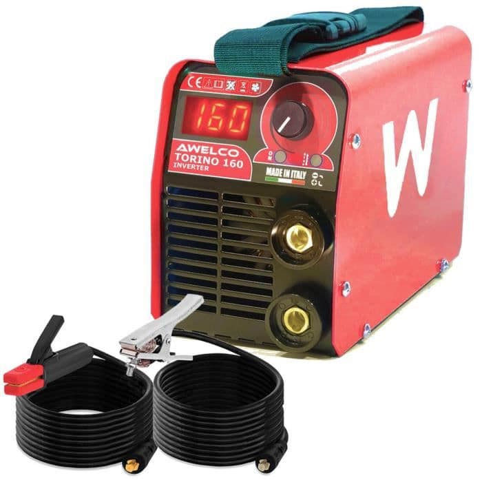 INVERTER MMA Arc svejsemaskine 160 ampere Digital med kasse og tilbehør Torino 160 Tecnoweld