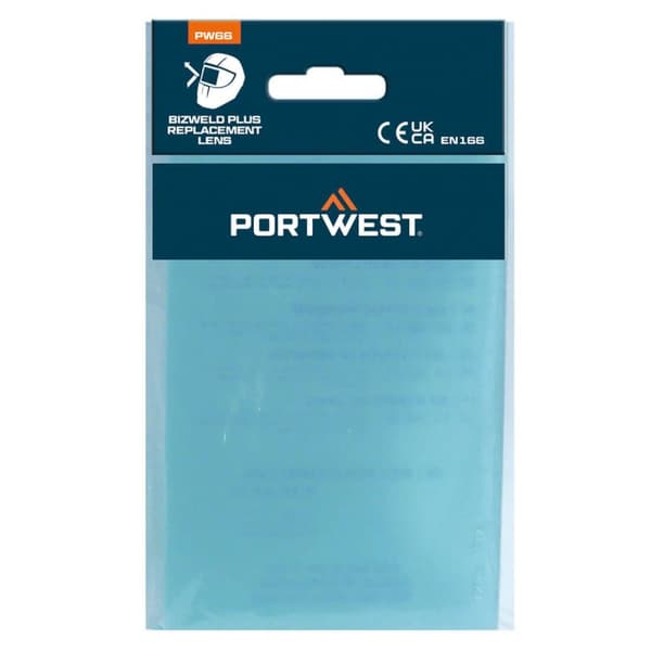 Portwest Plus Bizweld Replacement Lens (Pack of 5) Clear One Size
