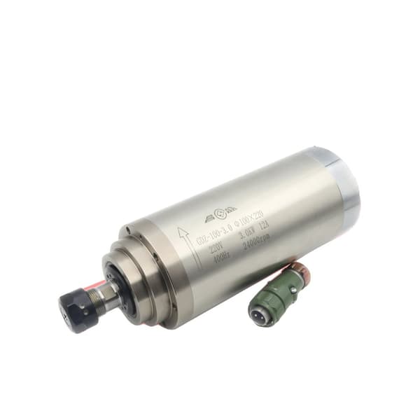 3KW vandkølet spindelmotor, 24000 omdr./min hastighed, ER20 collet,Bare Spole