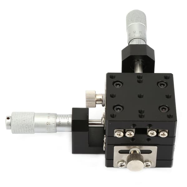 Mikrometer Skydetabel, Præcisionsbevægelse, Holdbar Aluminiumskonstruktion,sort