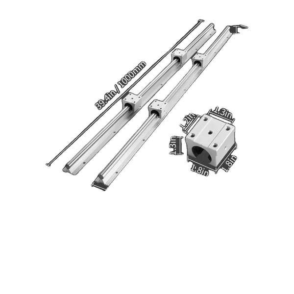 VEVOR Lineær Guide Skinne Sæt, Høj Belastningskapacitet, Holdbar Konstruktion,SBR16 1000MM
