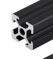 Aluminium T-spårprofil, 2040 T-spår, Hållbar konstruktion,svart, 2040 T-spår