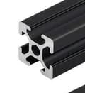 Miniatyrbillede 2 af 2: Aluminium T-slot profil, 2040 T-slot, holdbar konstruktion,sort, 2040 T-slot