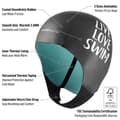 Miniatyrbillede 2 af 5: Buddyswim Neopren Hætte Smooth Skiin 2.5 Mm Sort M
