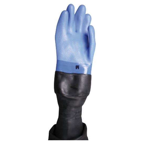 Oms Handsker Med Latex Konisk Håndledsforsegling Dry Blå,Sort L