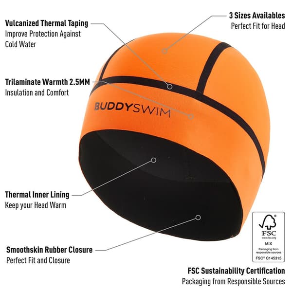 Buddyswim Keps Av Neopren Strapless Orange L