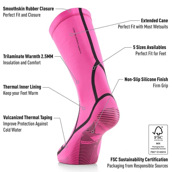 Buddyswim Stövlar Trilaminate Warmth 2.5 Mm Rosa EU 40-41