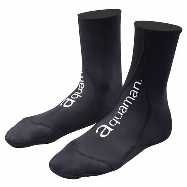 Aquaman Neopren Sokker Sort EU 44-45