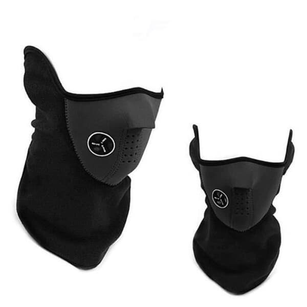 Balaclava Anti-Cold Fleece Mask för skidåkning och cykling - GIFT TOWER - Svart - Vuxen - Andas