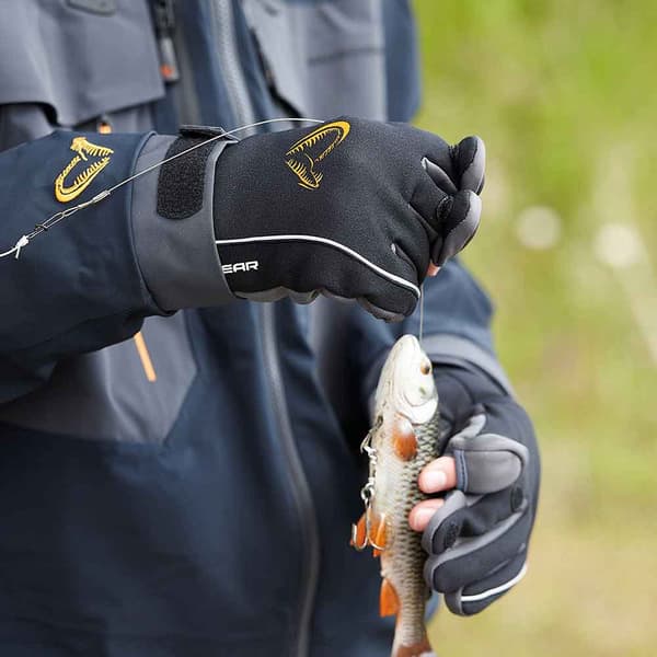 Savage Gear Långa Handskar Softshell Winter Svart L Man