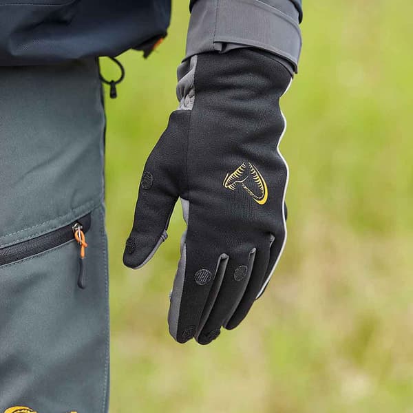 Savage Gear Långa Handskar Softshell Winter Svart L Man
