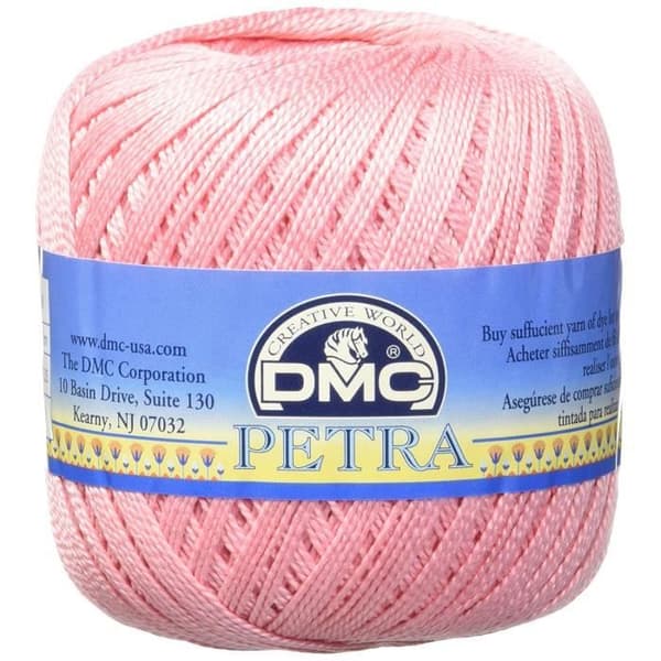 DMC Petra tråd, 100 % bomull, rosa, storlek 5 - 993A/5-53326