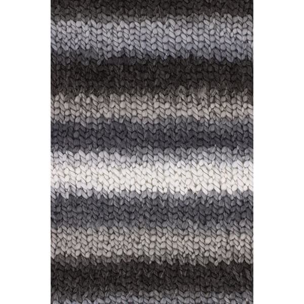 Gründl Perla Color, Lot 10 att sticka 100 g Handstickad garn 100% Polyester, 100% Polyester, Svart-Grå