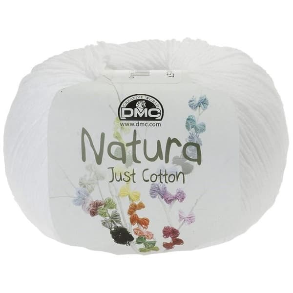 DMC Natura Garngarn 100 % Bomull Ibiza N01 - 302-N01