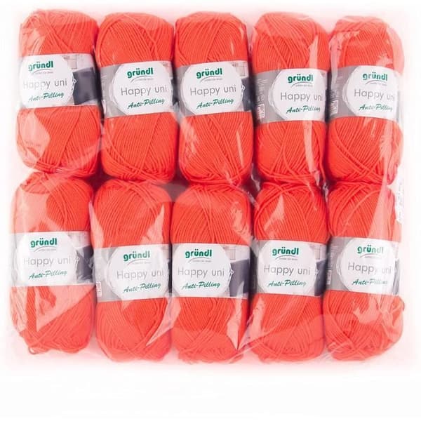Gründl Happy Uni, 10 nystan stickgarn 100 g huvud, 100 % polyakryl, 40 x 39 x 9 cm, 100 % polyakryl.
