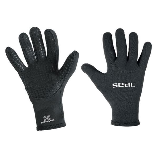 Dykarhandskar - SEAC - Prime - Neopren 2 mm - Nylonfoder - Halkfri handflata